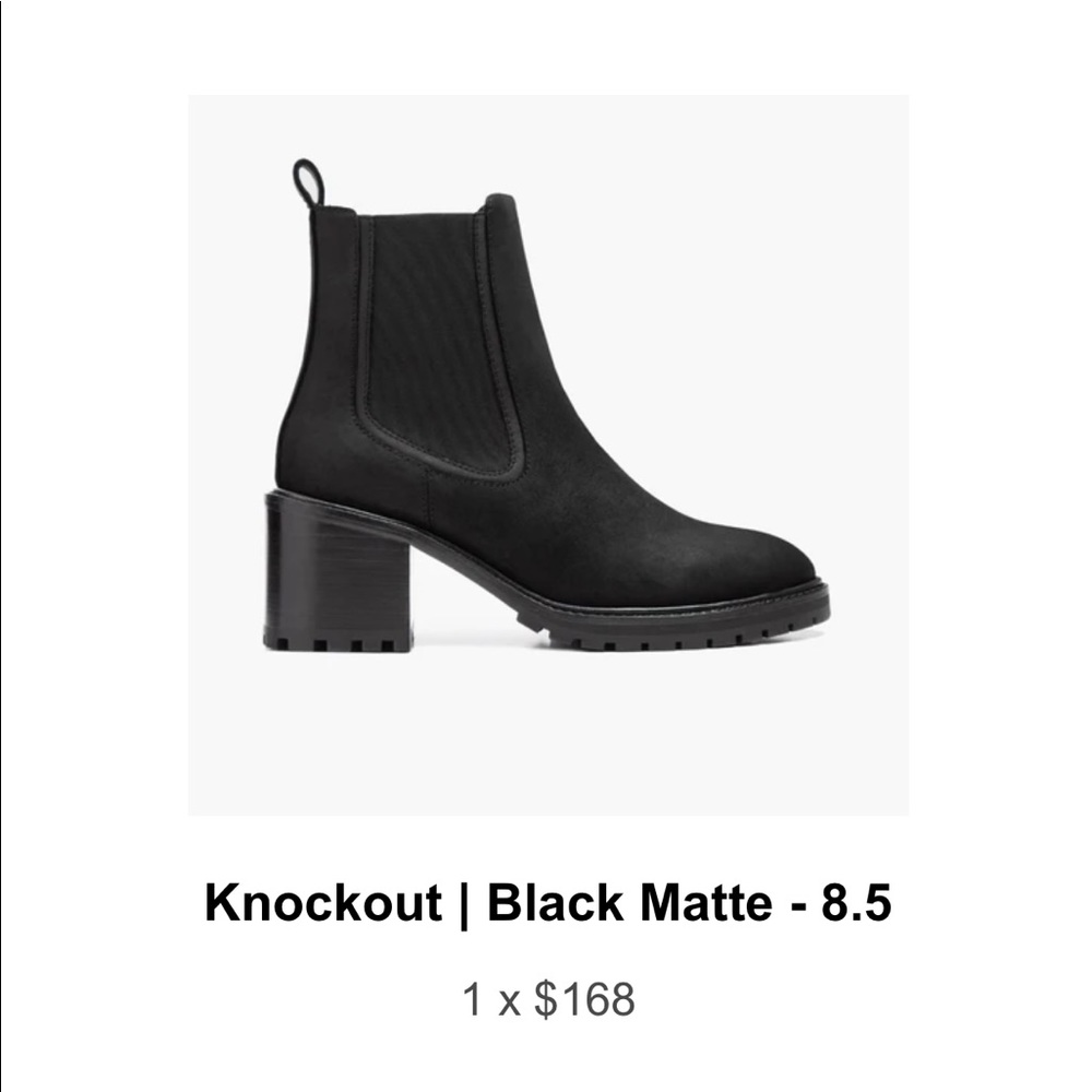 Thursday Boot Company Knockout Black Matte All-Weather Leather Boots / Booties
